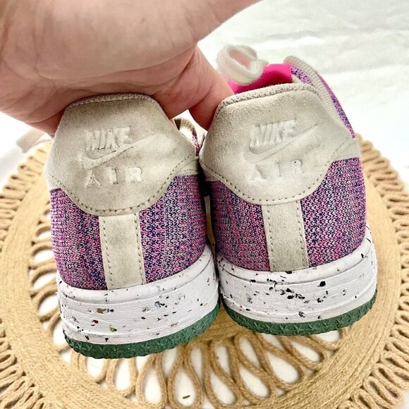 Nike Air Force 1 Crater Flyknit Purple Sneakers Women’s 11.5 / Men’s 10 - Picture 10 of 13